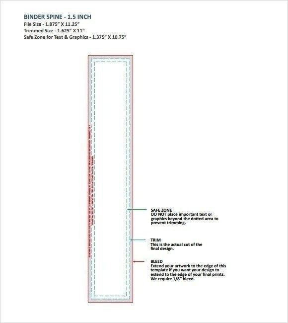 2" Binder Spine Inserts 4 Per Page – fice Templates in