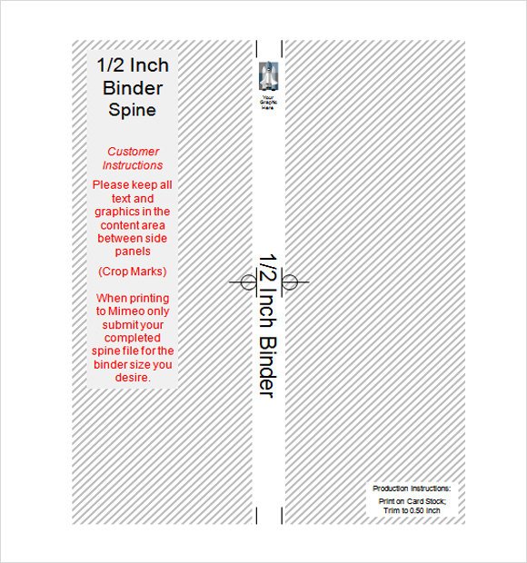 Sample Binder Spine Template 5 Documents in PDF PSD