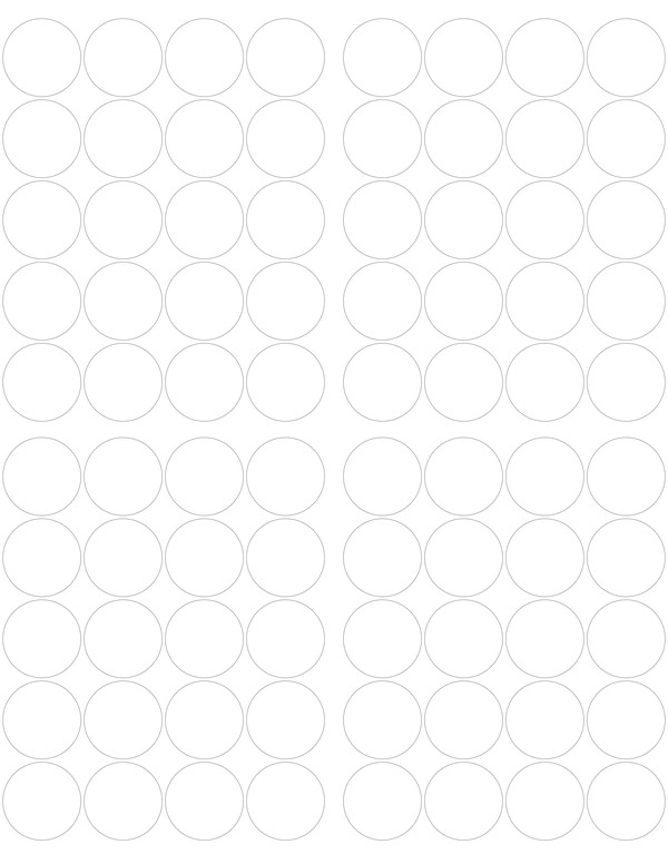 1 Inch Button Template for 11x8 5 Paper by xMordu on