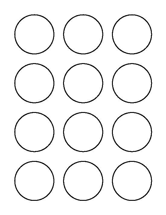 2 inch circle pattern Use the printable outline for