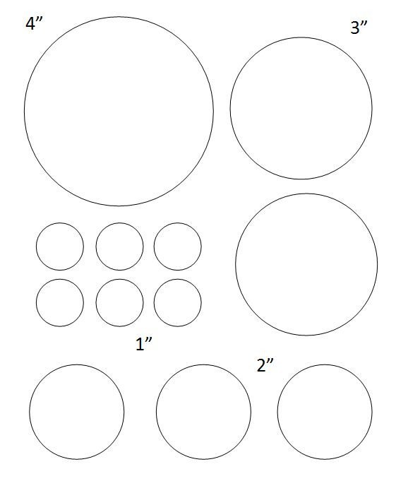 Free Printable Circle Templates and Small Stencils