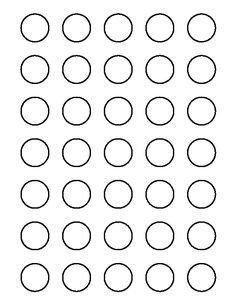 1 inch Circle Template Printable and many other sizes