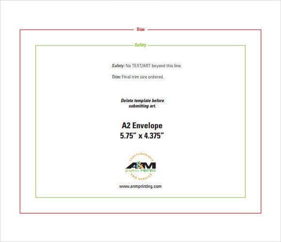 Sample A2 Envelope Template 7 Documents in Word PDF