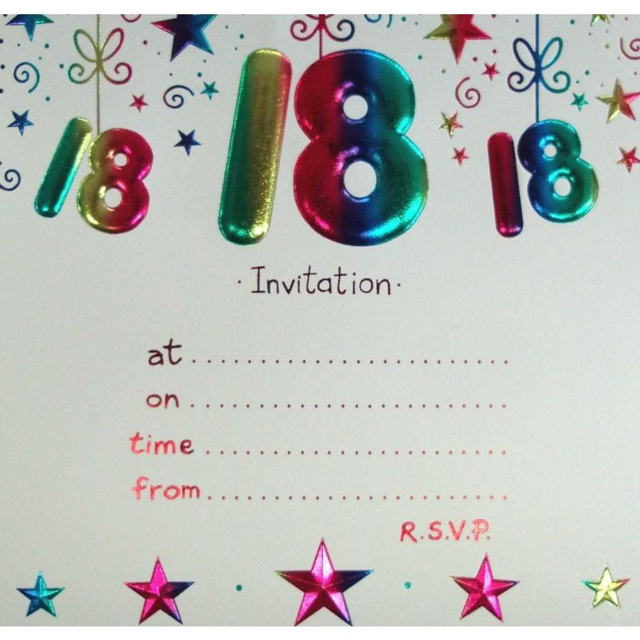 18 Birthday invitation templates 18th birthday
