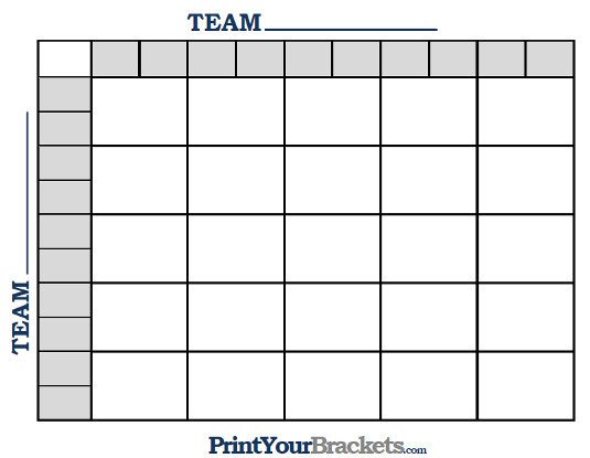 Printable MLB World Series Squares 25 Grid fice Pool MLB
