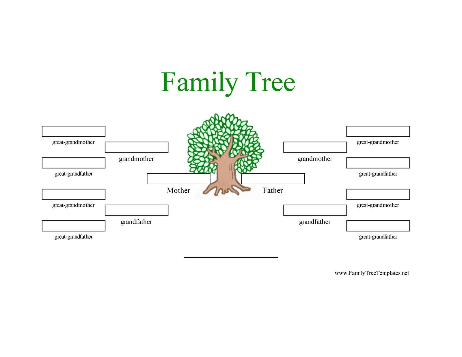 Family Tree Template Family Tree Template 3 Generations