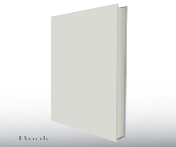 Blank Empty 3d Book Cover Free Vector Template
