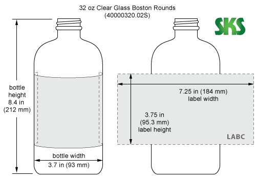 4 Oz Bottle Label Template
