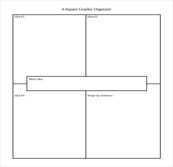 12 Four Square Writing Templates – Free Sample Example