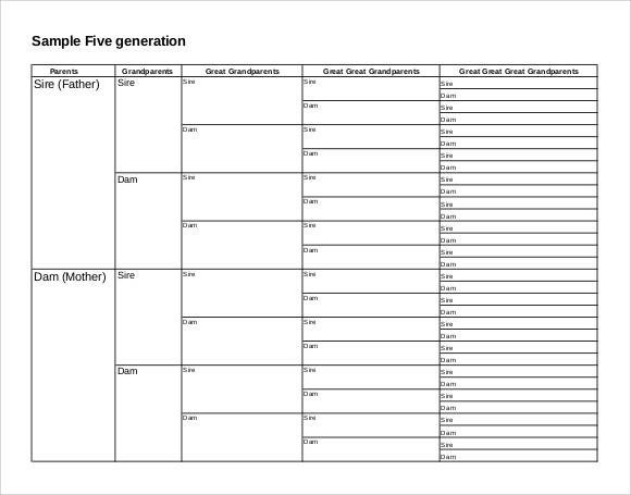 Family Tree Template 55 Download Free Documents in PDF