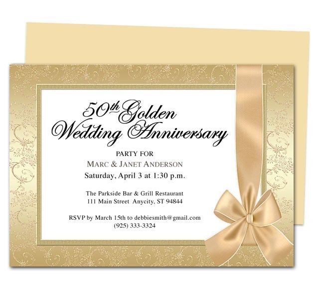 9 best 25th & 50th Wedding Anniversary Invitations