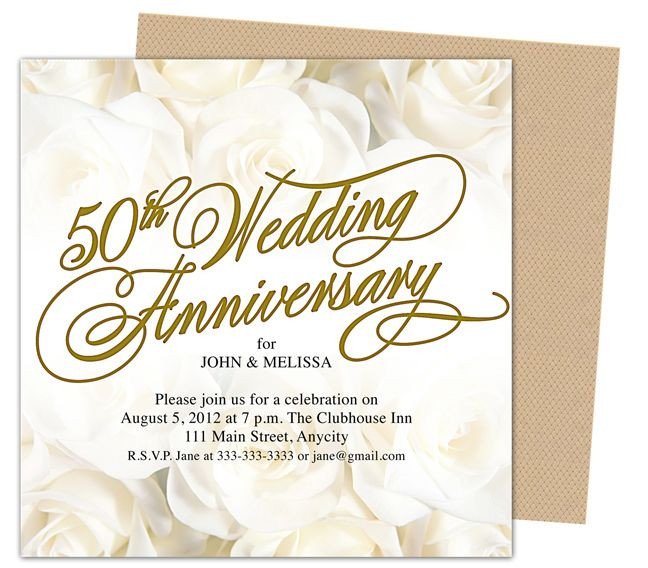 9 best 25th & 50th Wedding Anniversary Invitations