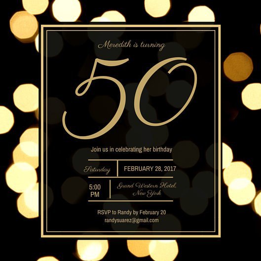 Customize 988 50th Birthday Invitation templates online