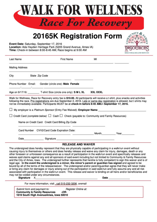 Top 22 5k Registration Form Templates free to in