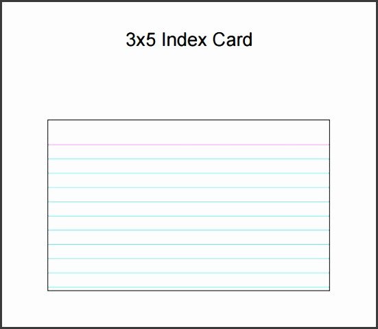 8 Template for Note Cards SampleTemplatess