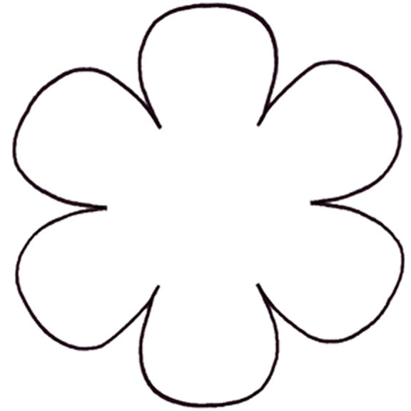 6 petal flower diagram