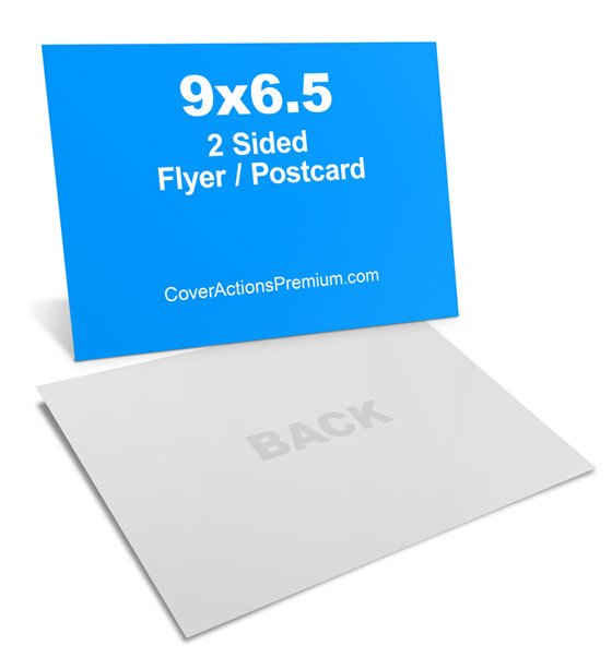 6 5 x 9 Postcard Mockup Cover Actions Premium