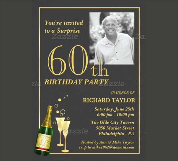 26 60th Birthday Invitation Templates – PSD AI