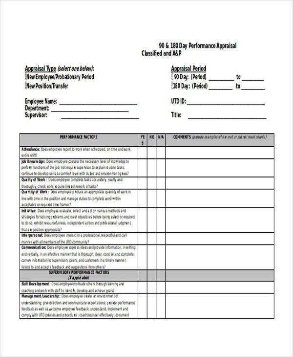 29 Sample Employee Evaluation Forms