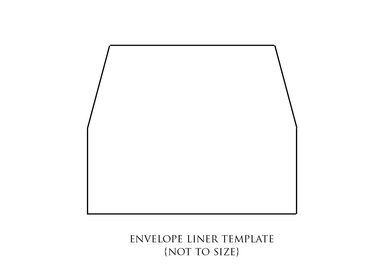 envelope liner template