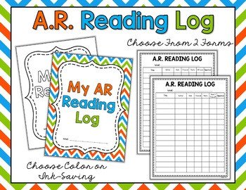 AR Reading Packet Accelerated Reader Logs Bookmarks
