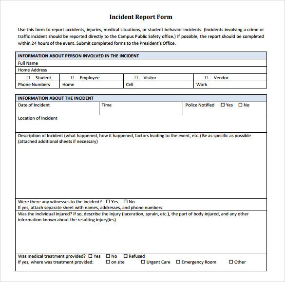 15 Sample Accident Report Templates PDF Word Pages