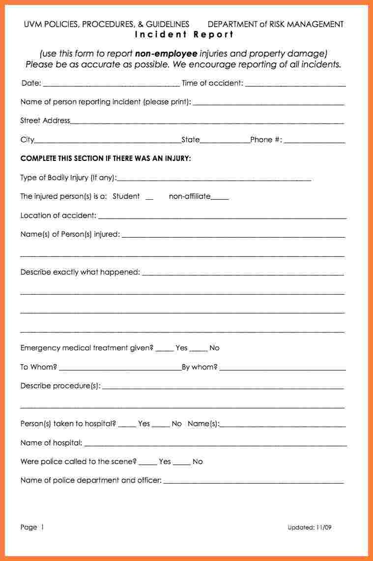 5 workplace accident report form template