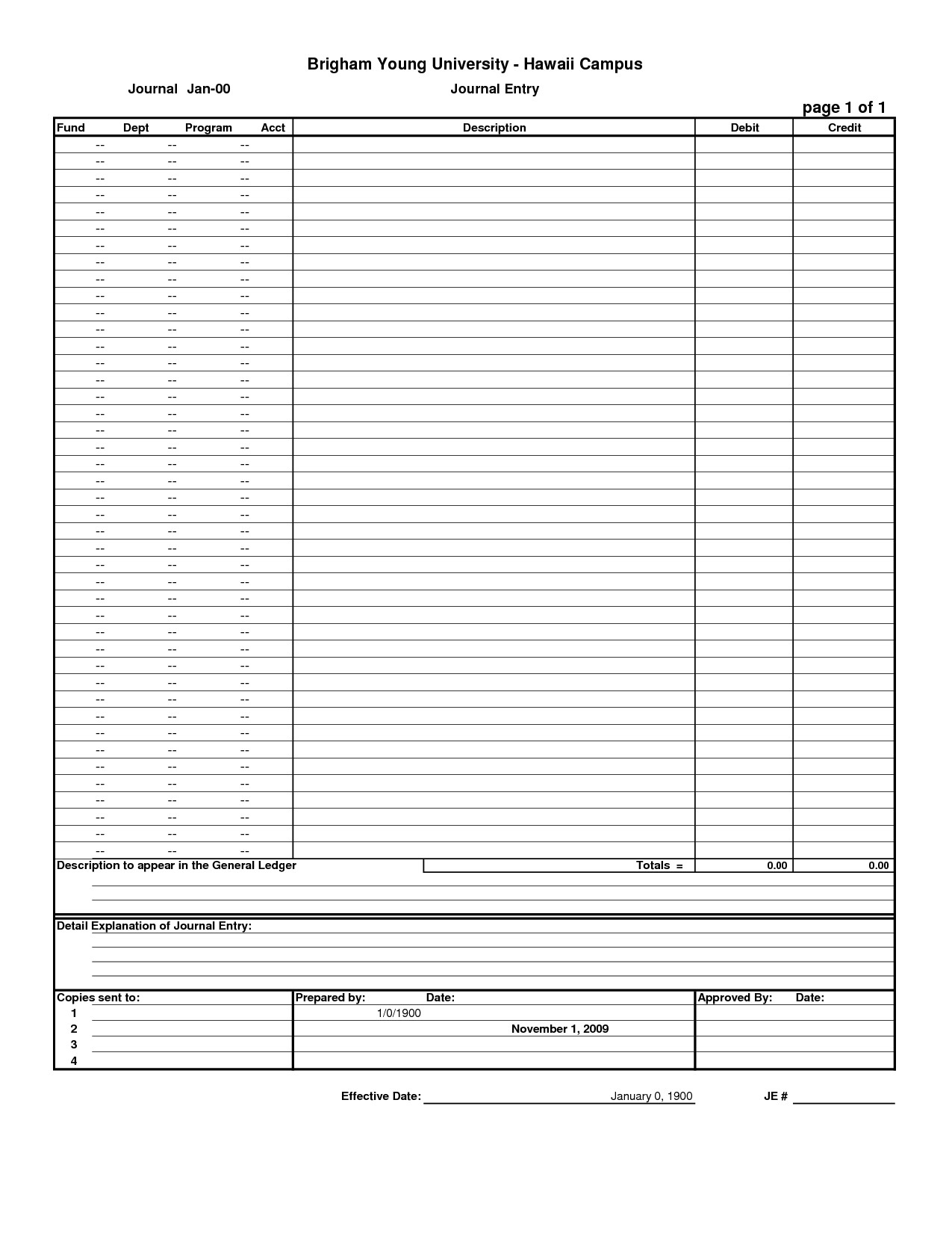 Best s of Journal Entry Template Excel Blank