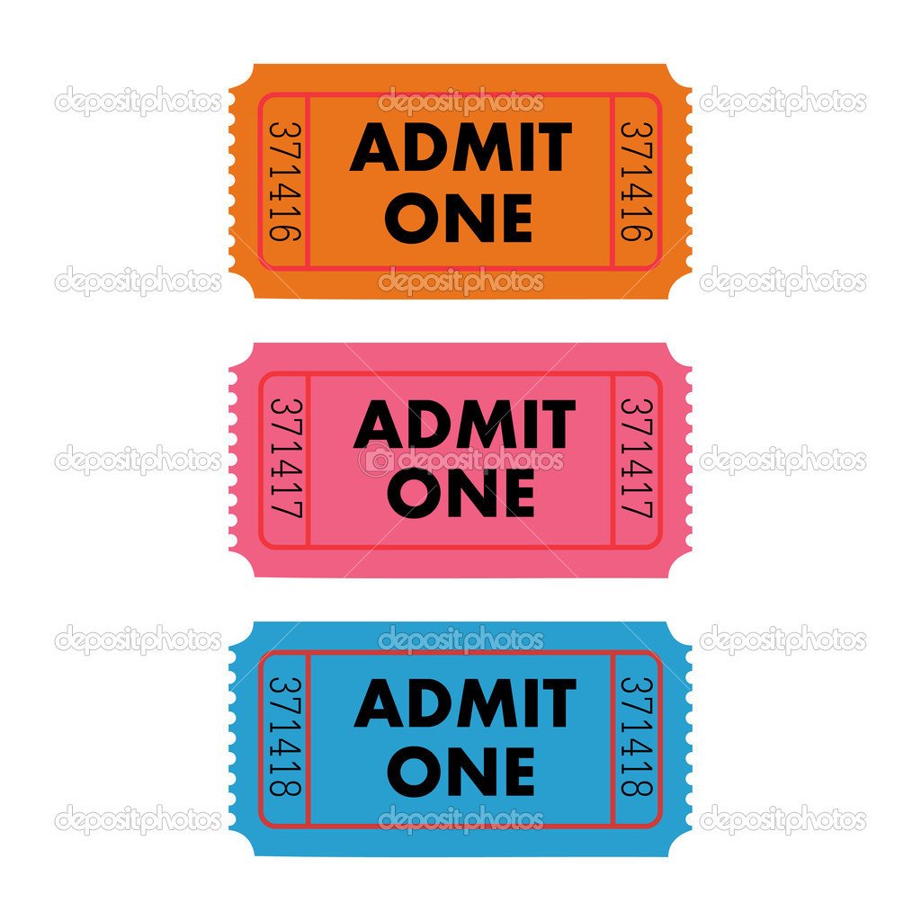 Admit one ticket template free printable