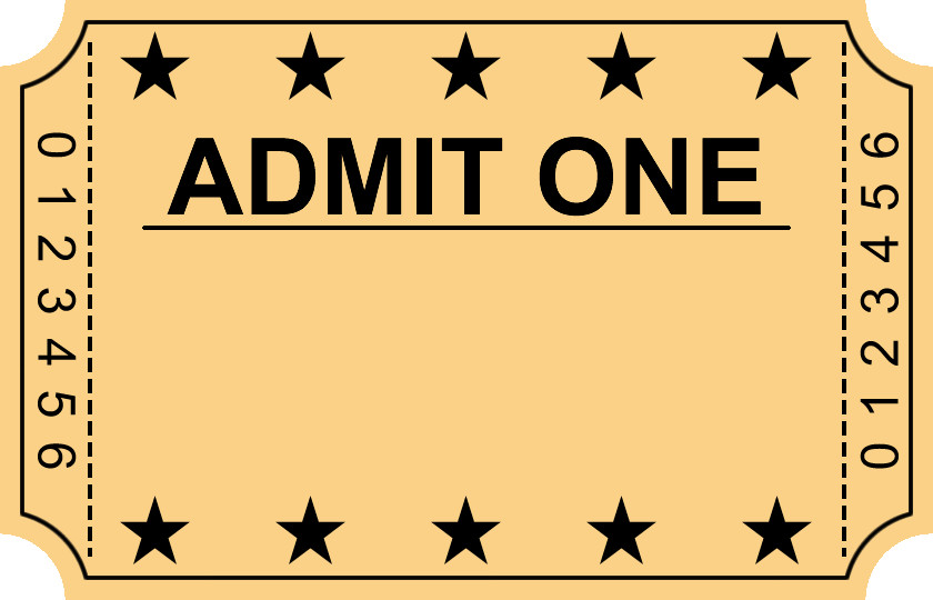 Entry ticket clipart Clipground