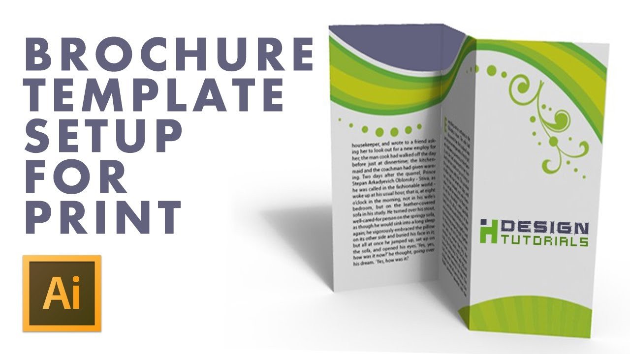 Brochure Template setup for print in Adobe illustrator