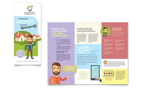 Homeowners Association Adobe Illustrator Brochure Template