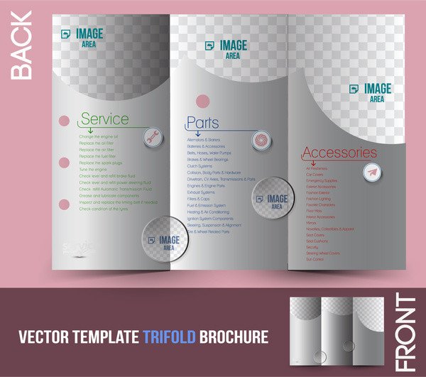 Trifold brochure template Free vector in Adobe Illustrator