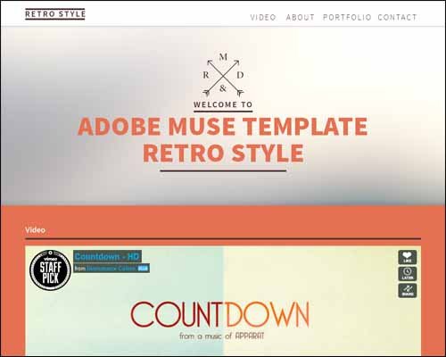 Free and Premium Responsive Adobe Muse Templates
