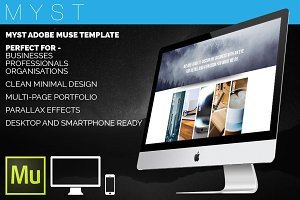 FOLIO Adobe Muse Template Website Templates on