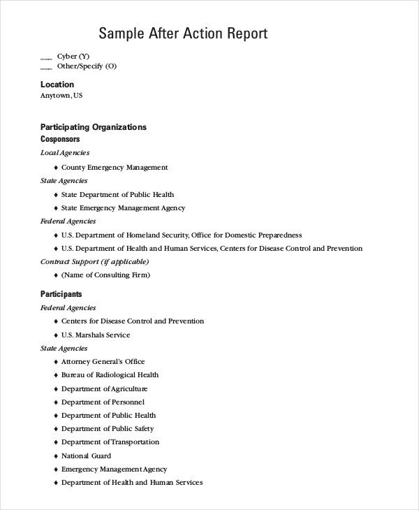 After Action Report Template 14 Free Word PDF Apple