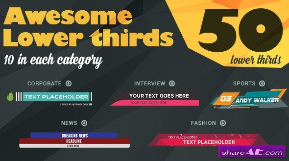 Lower Third After Effects Templates Videohive