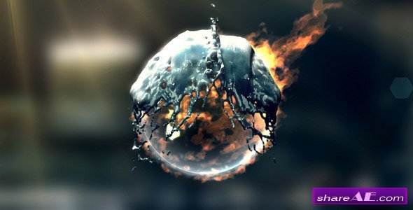 Fire & Water Logo After Effects Project Videohive