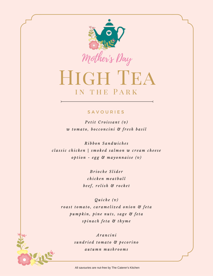 Mother s Day High Tea in the Park Tickets Sun 08 05 2016