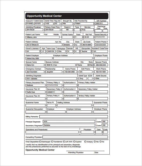 27 of Printable Veterinary Medical Record Template