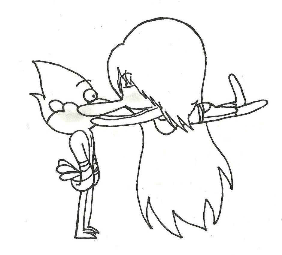 Anime Chibi Couple Hugging Base Sketch Coloring Page