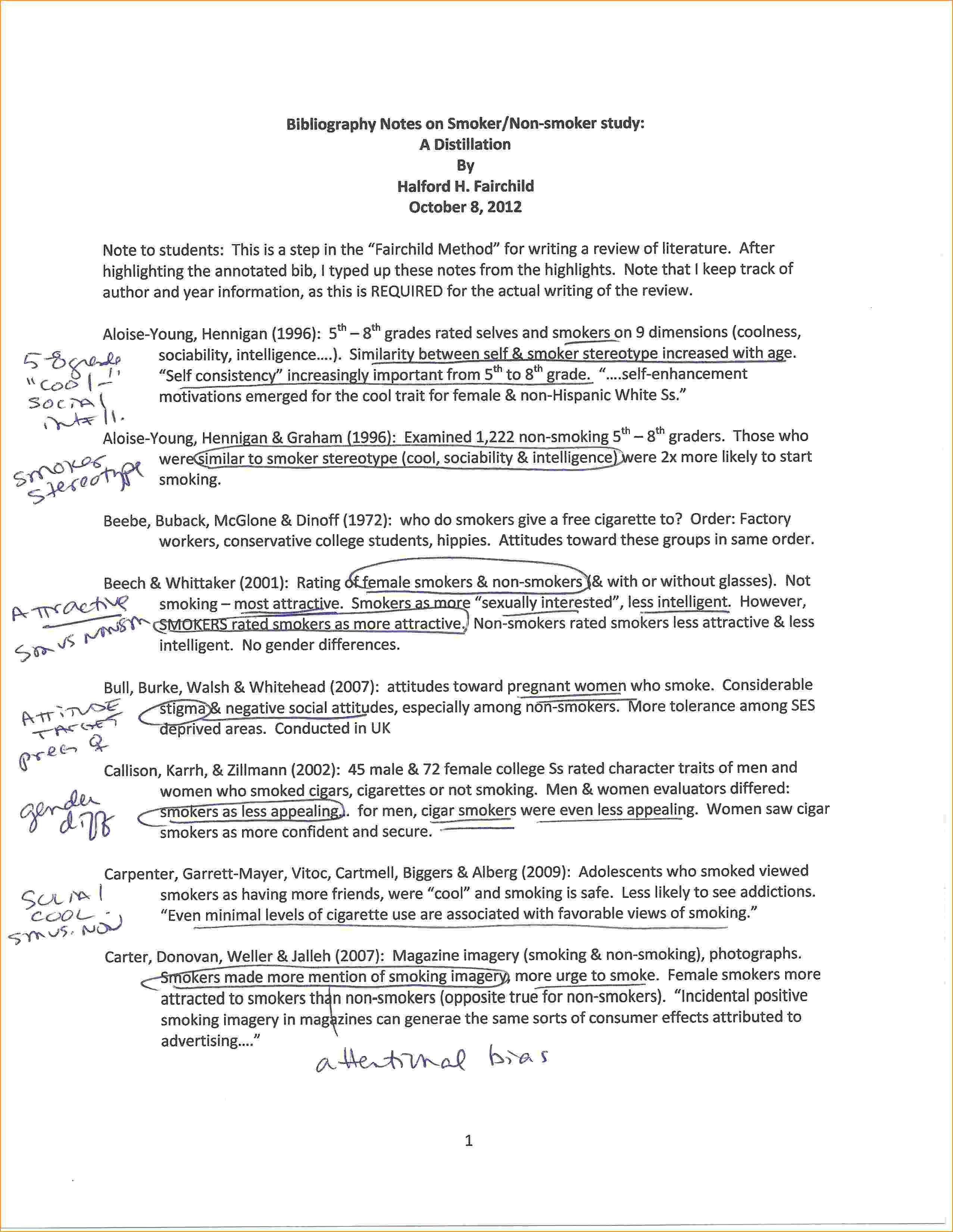 Apa Annotated Bibliography Template