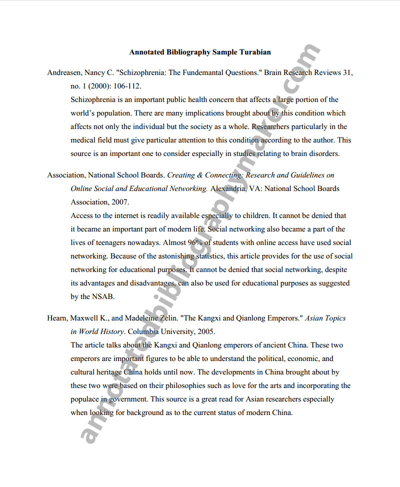 Get an Annotated Bibliography APA Format Here