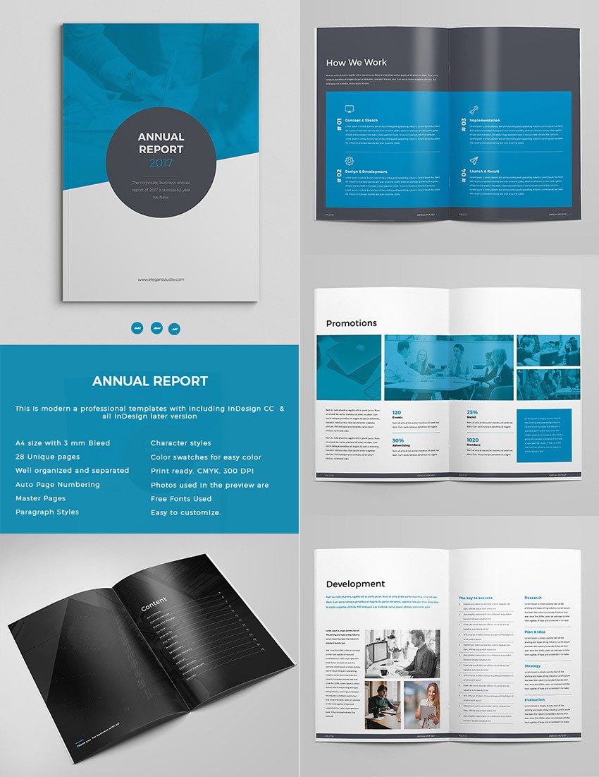 15 Annual Report Templates With Awesome InDesign Layouts