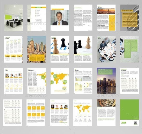 40 Best Corporate InDesign Annual Report Templates