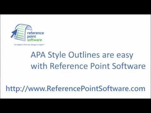 APA Style Outlines
