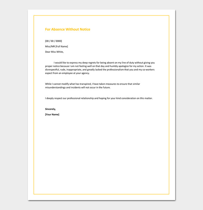 Apology Letter Template 33 Samples Examples & Formats