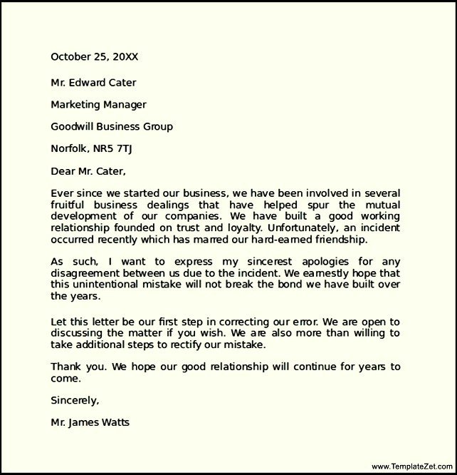 Brilliant Sample of Apology Letter To Boss for