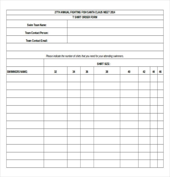 29 Order Form Templates PDF DOC Excel