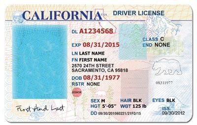 california drivers license template Google Search